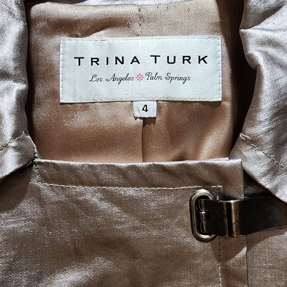 Trina Turk Designet Vintage 90's iridescent raincoat